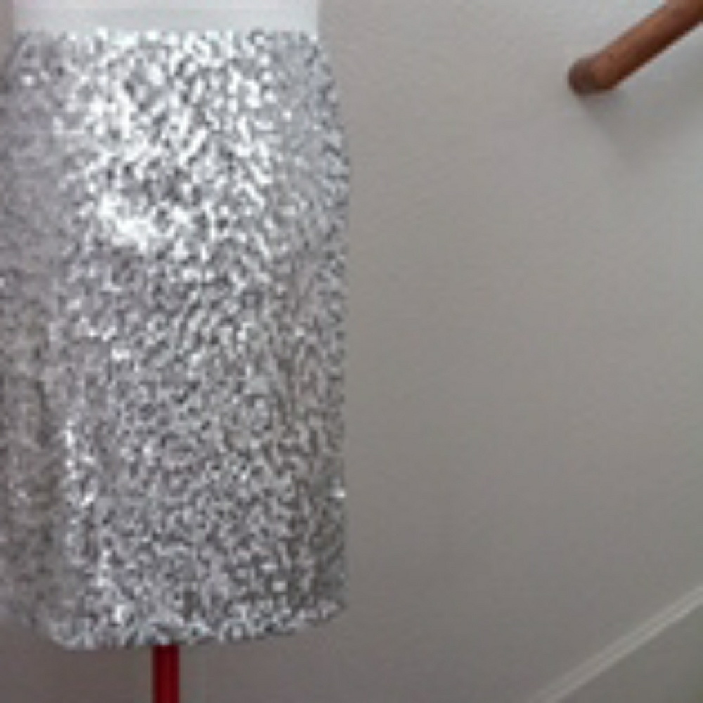 Maner Sequined Knit Skirt